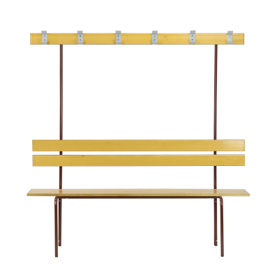 Banc vestiaire en bois massif - 3 places