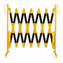 Barrière extensible jaune et noire