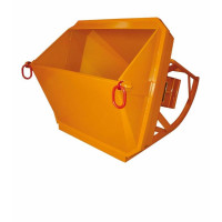 Benne à tuyau couchée avec réceptacle de laitance et à œillets de levage Benne à tuyau couchée avec réceptacle de laitance et à œillets de levage