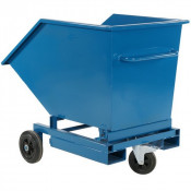 Benne auto-basculante sur roulettes 300 litres