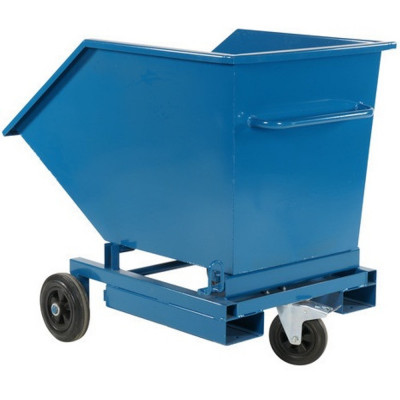 Benne auto-basculante sur roulettes 300 litres