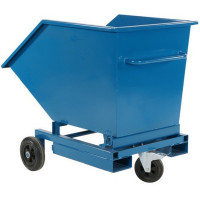 Benne auto-basculante sur roulettes 300 litres
