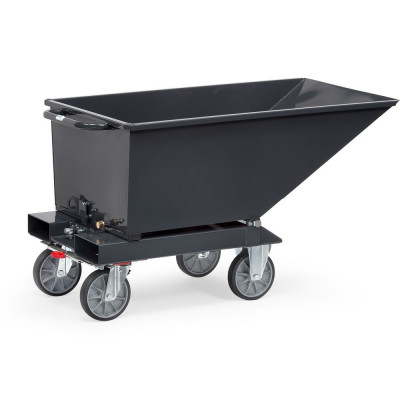 Chariot benne basculante 250 litres Fetra - Gris 250L