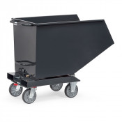 Chariot benne basculante 450 litres Fetra - Gris