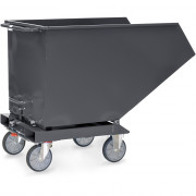 Chariot benne basculante 600 litres - Fetra Gamme en gris