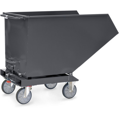Chariot benne basculante 600 litres - Fetra Gamme en gris