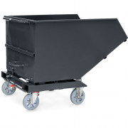Chariot benne basculante 800 litres Fetra gris