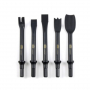 Lot de 5 burins hexagonaux pneumatique - 10,2mm - Cedrey