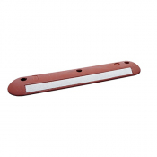 Séparateur de Voies Franchissable Noires et Blanches ou Rouges et Blanches - Bandes Réfléchissantes