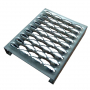 Caillebotis de sols industriel Meiser TOLPLUS STEPBLOC, acier galvanisé, épaisseur 2 mm