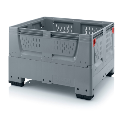 Caisse palette plastique pliable ajourée