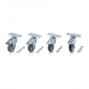 Lot de 4 roues pivotantes pour palox 