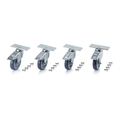 Lot de 4 roues pivotantes pour palox 