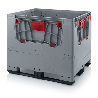 Palox plastique pliable avec trappes d'accès 