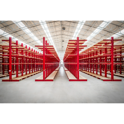 Rayonnage Cantilever, charges lourdes, IPE 180 et IPE 200