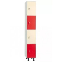 Vestiaire en mélaminé - 4 cases par colonne Vestiaire en mélaminé - 4 cases par colonne
