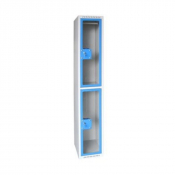 Vestiaire en plexi - 2 cases par colonne