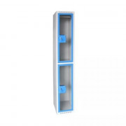 Vestiaire en plexi - 2 cases par colonne
