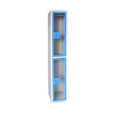 Vestiaire en plexi - 2 cases par colonne