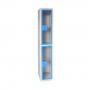 Vestiaire en plexi - 2 cases par colonne