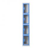 Vestiaire en plexi - 4 cases par colonne