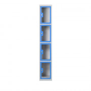 Vestiaire en plexi - 4 cases par colonne