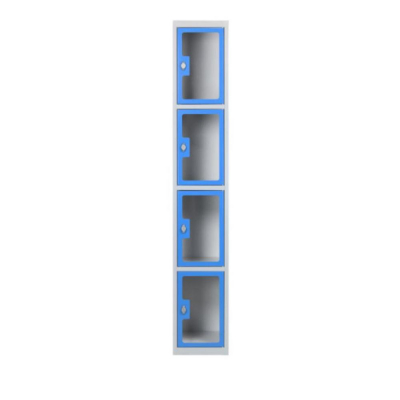 Vestiaire en plexi - 4 cases par colonne