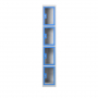 Vestiaire en plexi - 4 cases par colonne