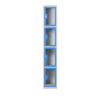 Vestiaire en plexi - 4 cases par colonne