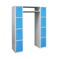 Vestiaire penderie en acier - 4 cases par colonne
