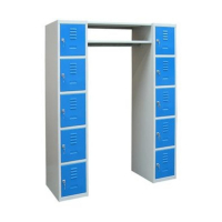 Vestiaire penderie en acier - 5 cases par colonne