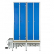 Vestiaire séchant en acier - 1 case par colonne
