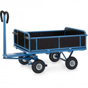 Remorque à Bras Industrielle avec Ridelles - 1140x740mm - 750kg