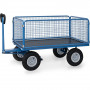 Remorque à Bras Industrielle avec Ridelles Grillagées - 1535x895mm - 1000kg