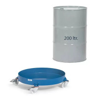 Rouleur de fûts de 200L rebord 80 mm Rouleur de fûts de 200L rebord 80 mm