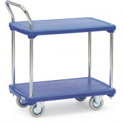 Chariot à plateaux plastiques capacité 200 kg - Fetra