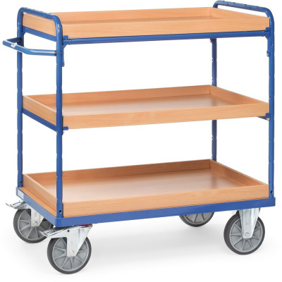 Chariot haut à caissettes 600 kg - Fetra, robustesse et qualité