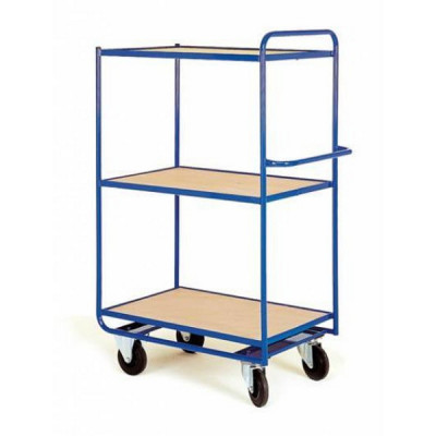 Chariot haut à plateaux bois fixes
