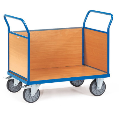 Chariot à 3 ridelles capacité 600 kg - Fetra, robuste et fiable
