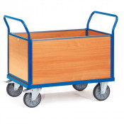 Chariot à 4 ridelles capacité 600 kg - Fetra, robustesse