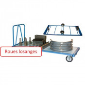 Chariot Charges Lourdes à Roues Losange - 1600x800mm - 1200kg