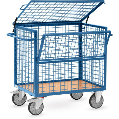 Chariot caisse en treillis 600 kg - Fetra, qualité et robustesse