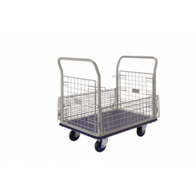 Chariot Conteneur Grillagé - 870x570mm - 400kg