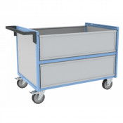 Chariot Conteneur Sécurisé - 1185x765mm - 500kg