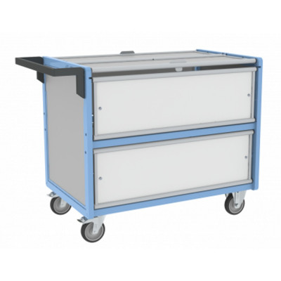 Chariot Conteneur Sécurisé - 985x565mm - 250kg