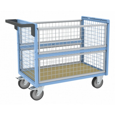 Chariot Conteneur Sécurisé - 985x565mm - 500kg