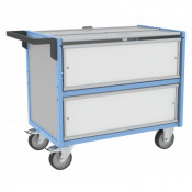 Chariot Conteneur Sécurisé - 985x565mm - 500kg