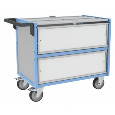 Chariot Conteneur Sécurisé - 985x565mm - 500kg