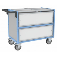 Chariot Conteneur Sécurisé - 985x565mm - 500kg