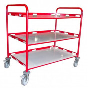 Desserte de Service Stratifié 3 Plateaux - 1000x600x1005mm - 200kg